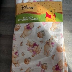 Disney Autumn Winnie the Pooh Towels - White and Orange